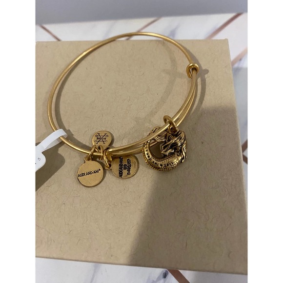 NWT Alex and Ani Mermaid II rafellian gold - Picture 5 of 5